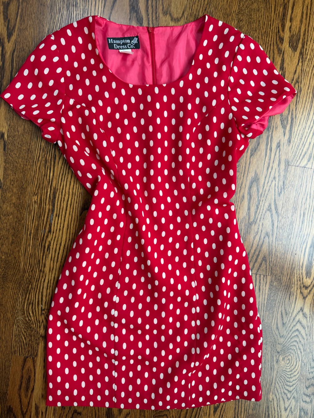 Red Polka Dot Vintage 90s Whimsy Mini Girlypop Dress